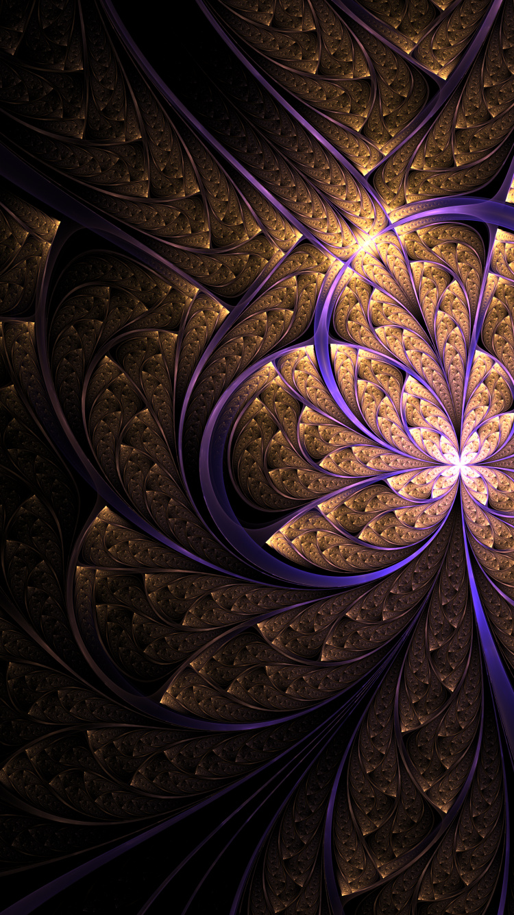 Decoración Floral Azul y Blanca. Wallpaper in 750x1334 Resolution