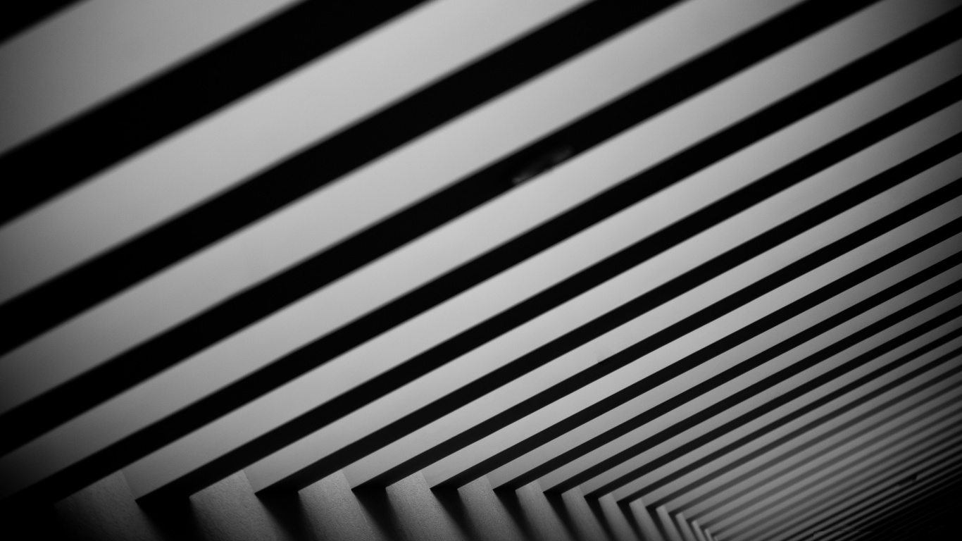 Textil Rayado Blanco y Negro. Wallpaper in 1366x768 Resolution