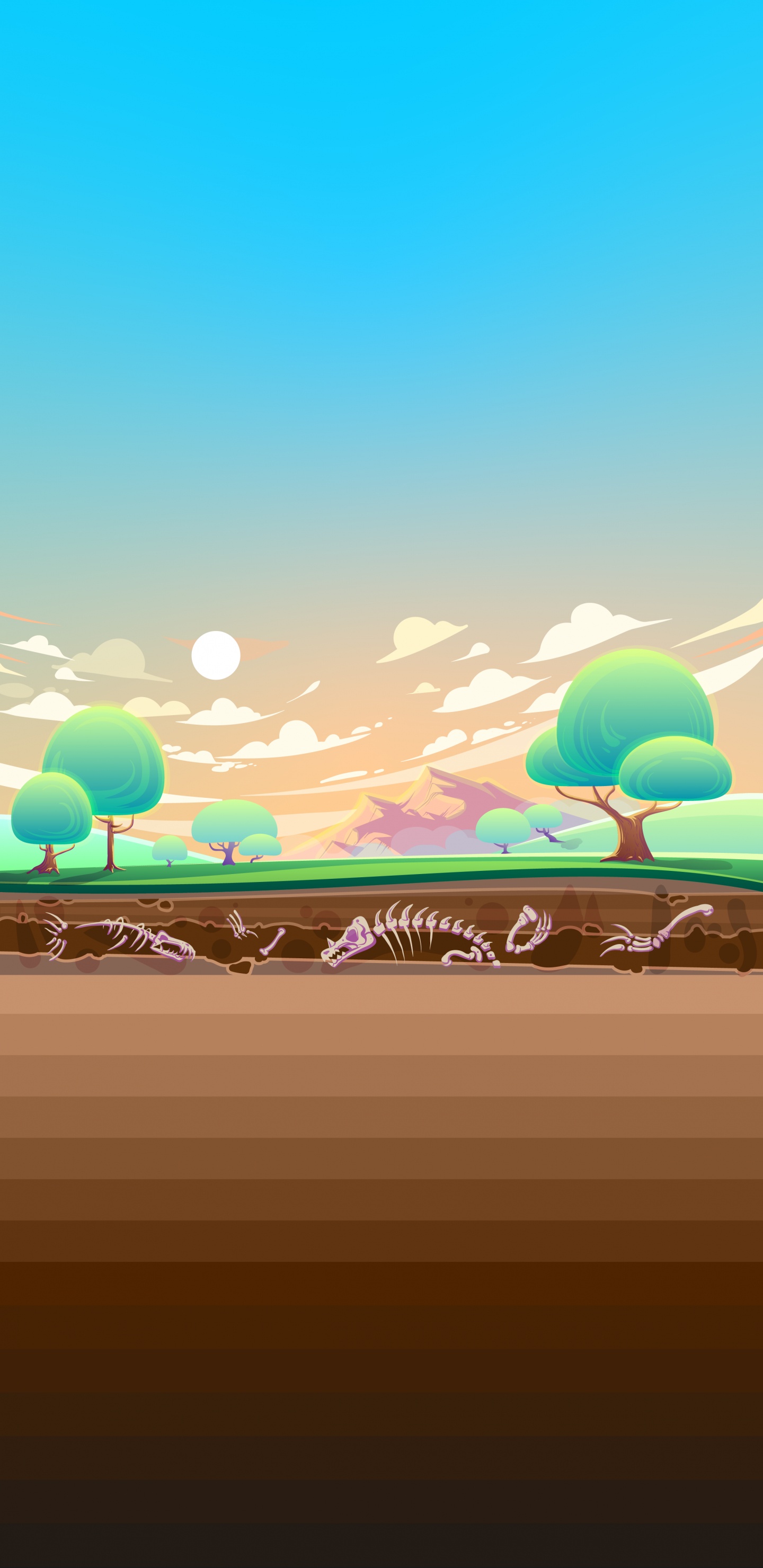 Vektor-Grafiken, Design, Illustration, Gewässer, Natur. Wallpaper in 1440x2960 Resolution