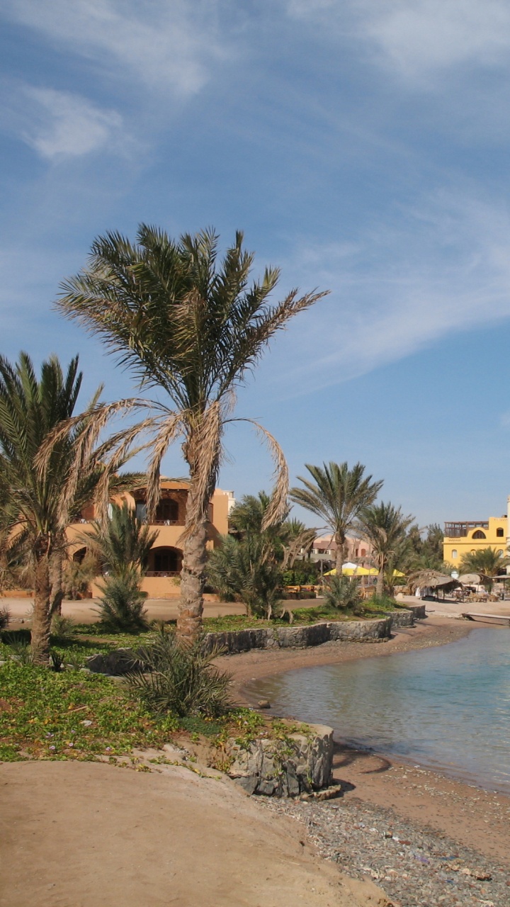 Bâtiment en Béton Blanc Près D'un Plan D'eau Pendant la Journée. Wallpaper in 720x1280 Resolution