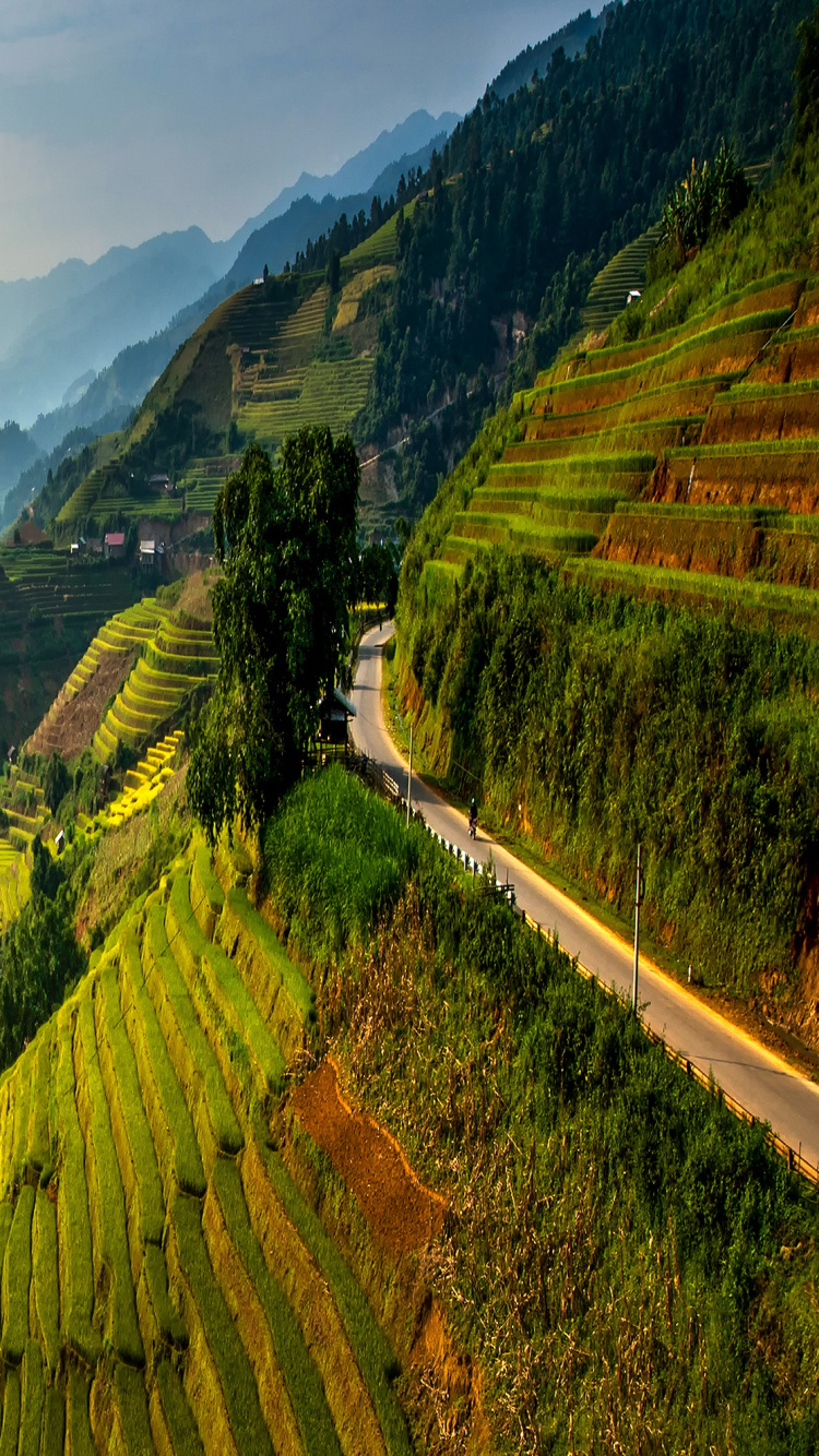 露台, 高地, 性质, 多山的地貌, 安装的风景 壁纸 750x1334 允许