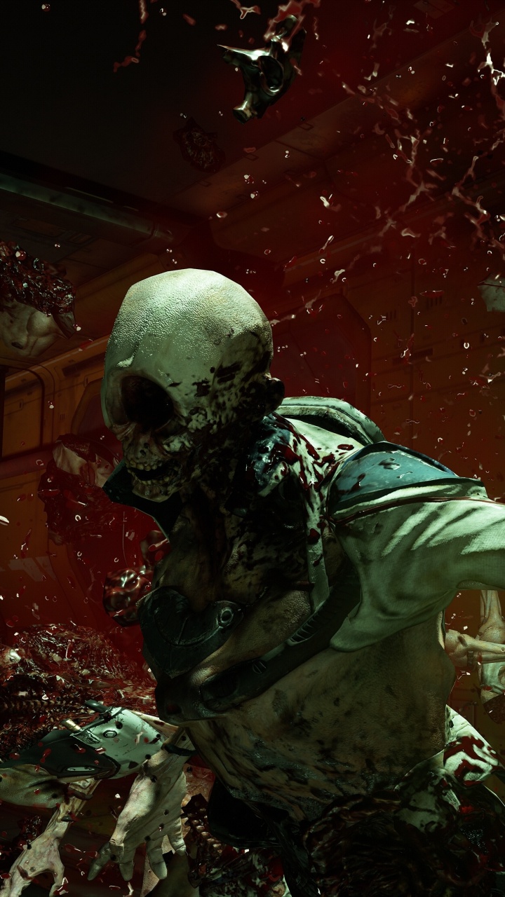 Raum, First-person-shooter, Digital Compositing, Action-Abenteuer-Spiel, Doom. Wallpaper in 720x1280 Resolution