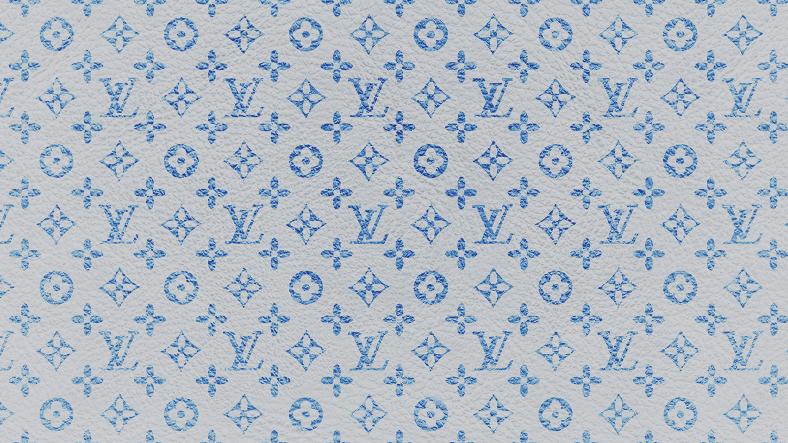 Louis Vuitton, Azul, Patrón, Azure, Textil. Wallpaper in 2560x1440 Resolution