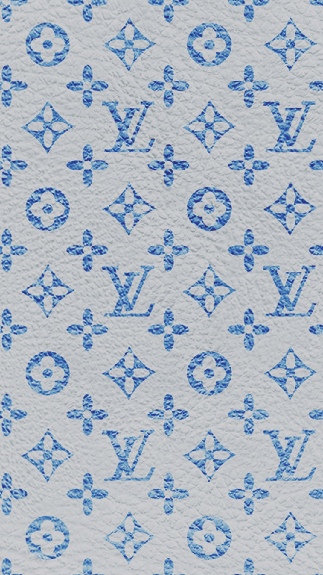 Louis Vuitton, Blau, Muster, Azure, Textil. Wallpaper in 1080x1920 Resolution