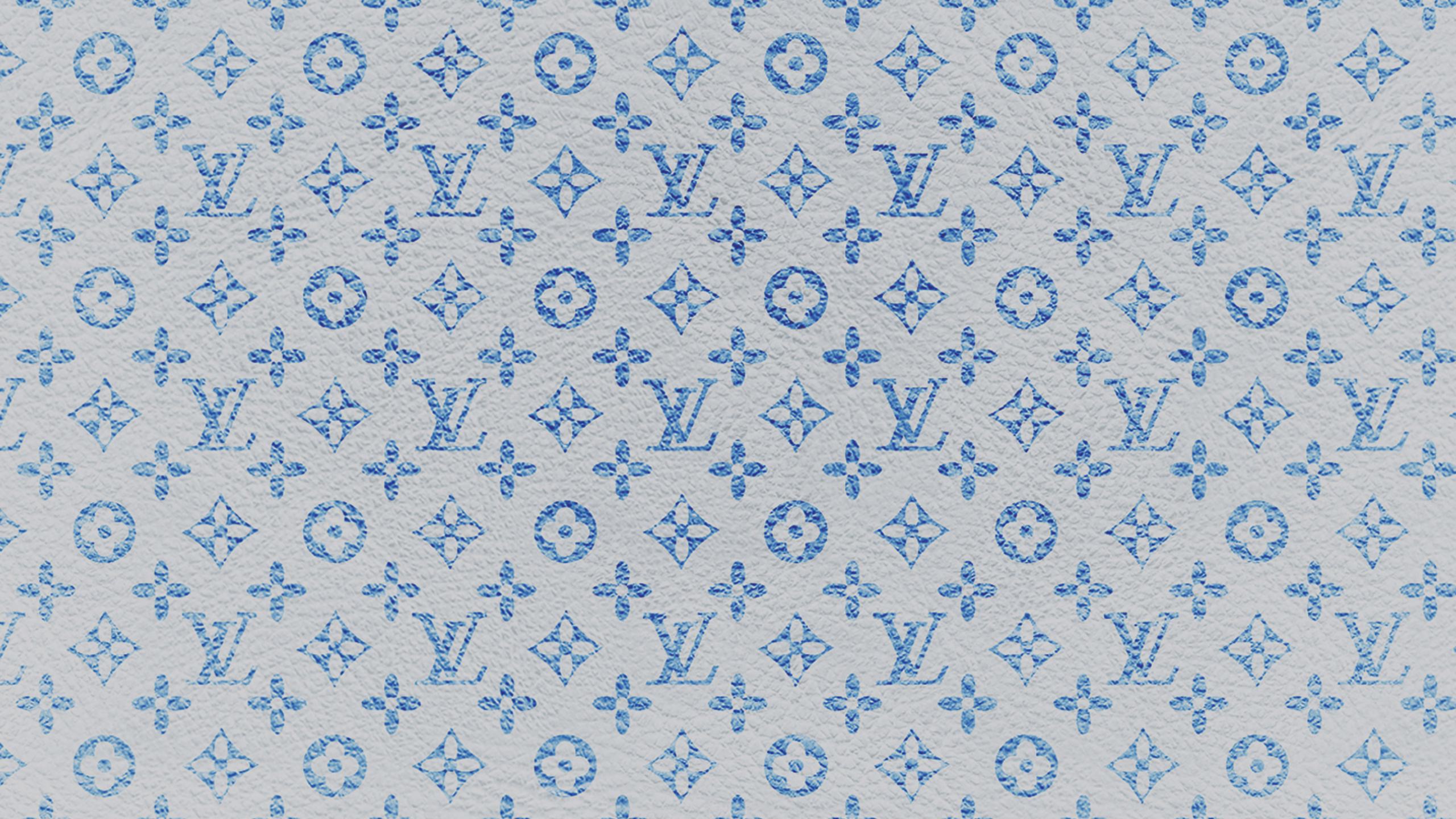 Louis Vuitton, Blau, Muster, Azure, Textil. Wallpaper in 2560x1440 Resolution