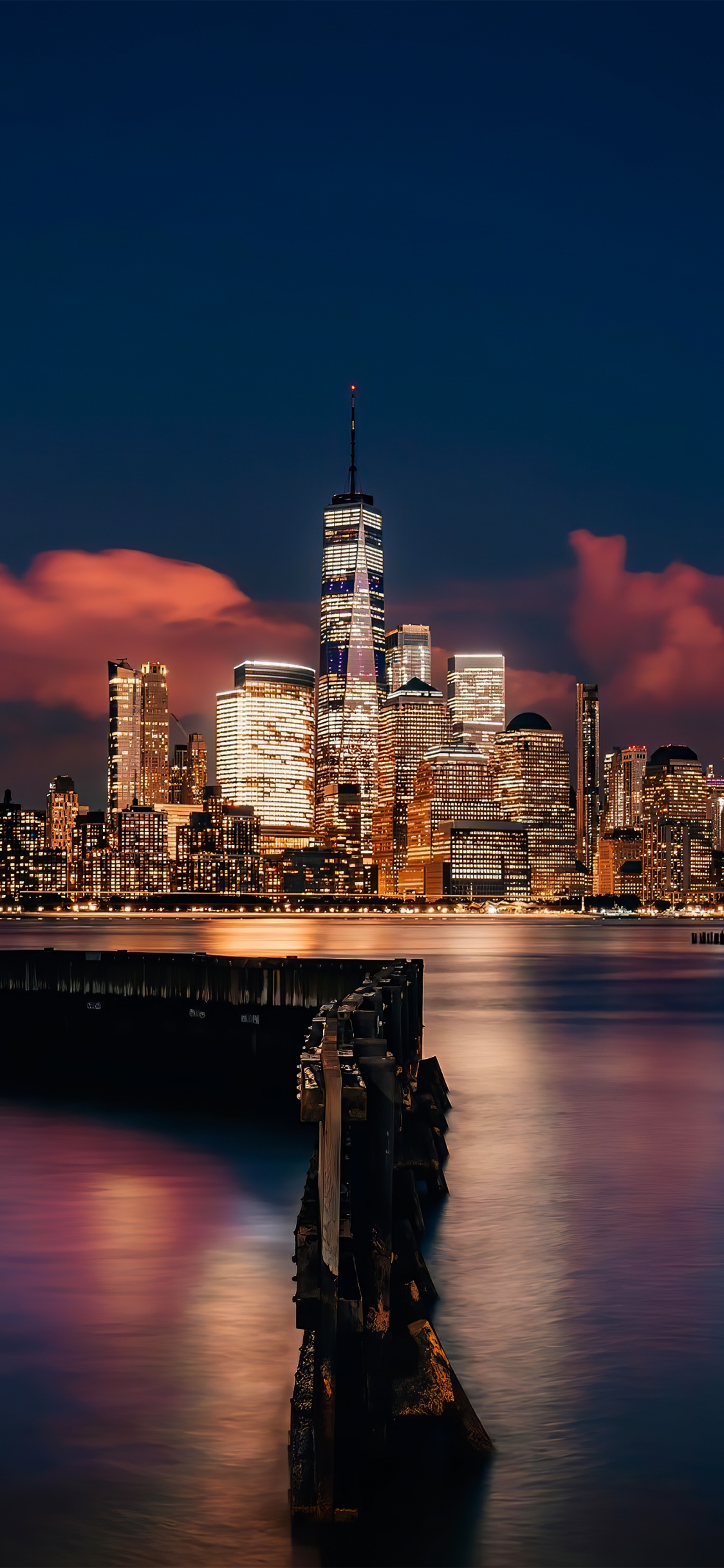 Cityscape, Skyscraper, Cloud, Building, Water. Wallpaper in 1125x2436 Resolution