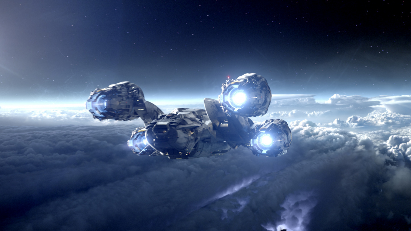 外层空间, 气氛, 空间, 这个星球, 卫星 壁纸 1366x768 允许