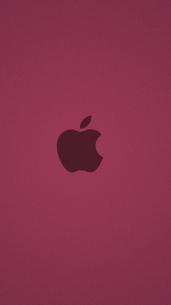 Apple Logo on Red Background. Wallpaper in 720x1280 Resolution