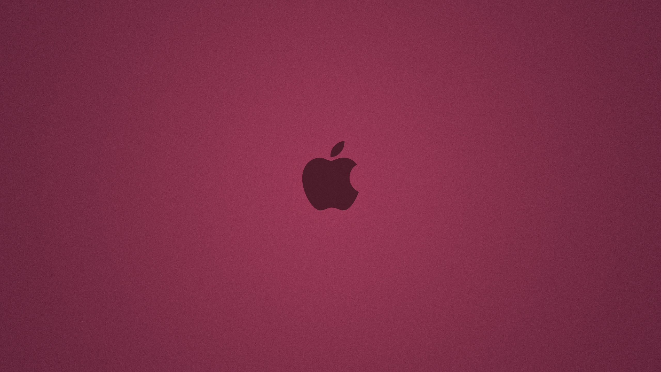 Logo Pomme Sur Fond Rouge. Wallpaper in 2560x1440 Resolution