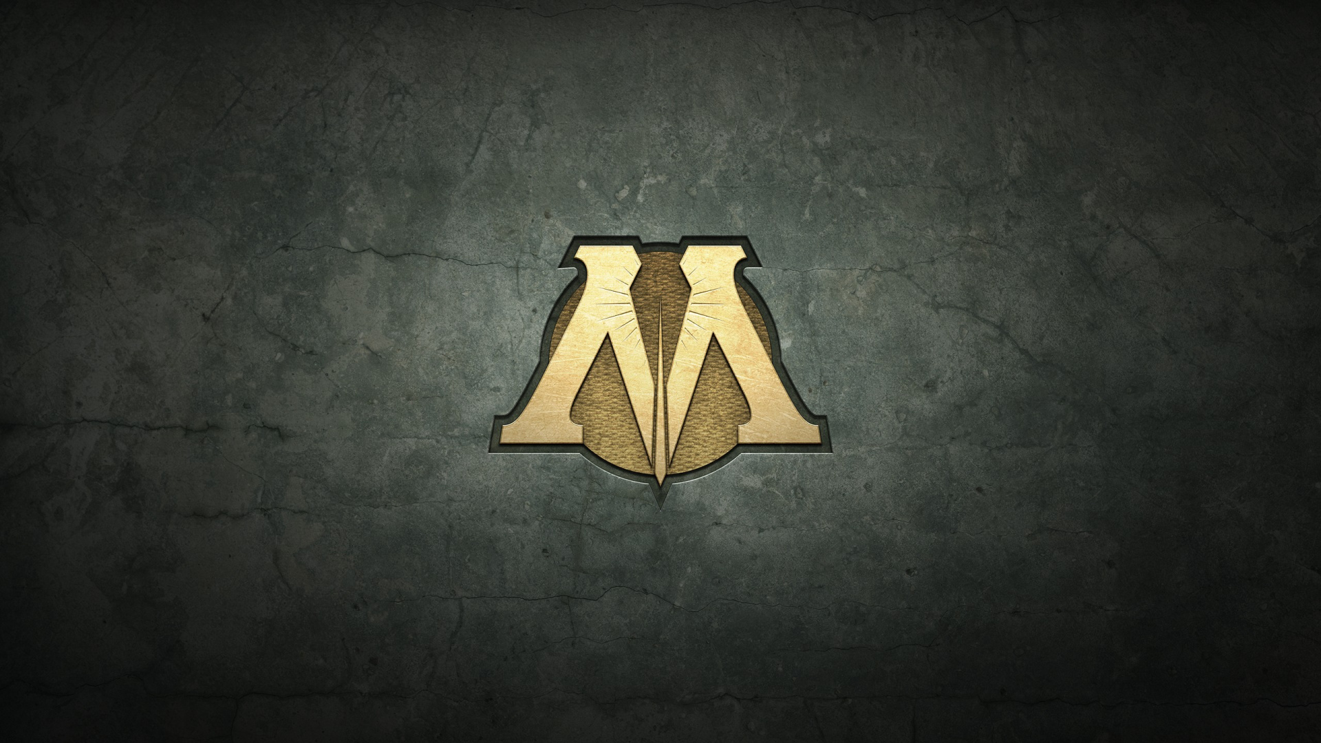 Wanddekoration in Schwarz-gelber Herzform. Wallpaper in 1920x1080 Resolution