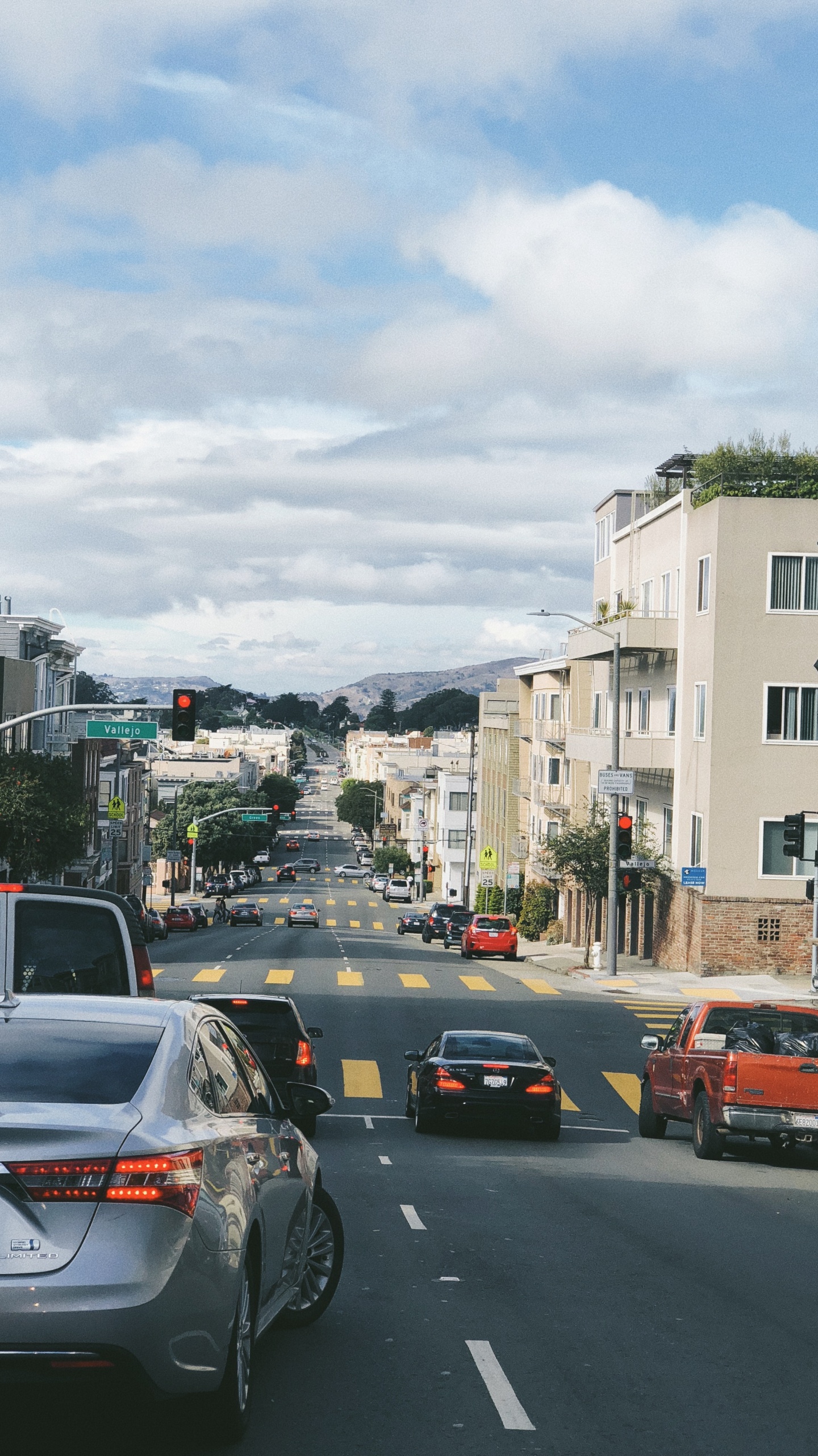 San Francisco, Carril, Rey, Auto Compacto, Coche de la Familia. Wallpaper in 1440x2560 Resolution