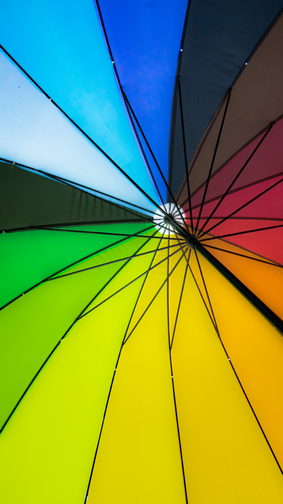 Yellow Green and Purple Umbrella. Wallpaper in 1080x1920 Resolution