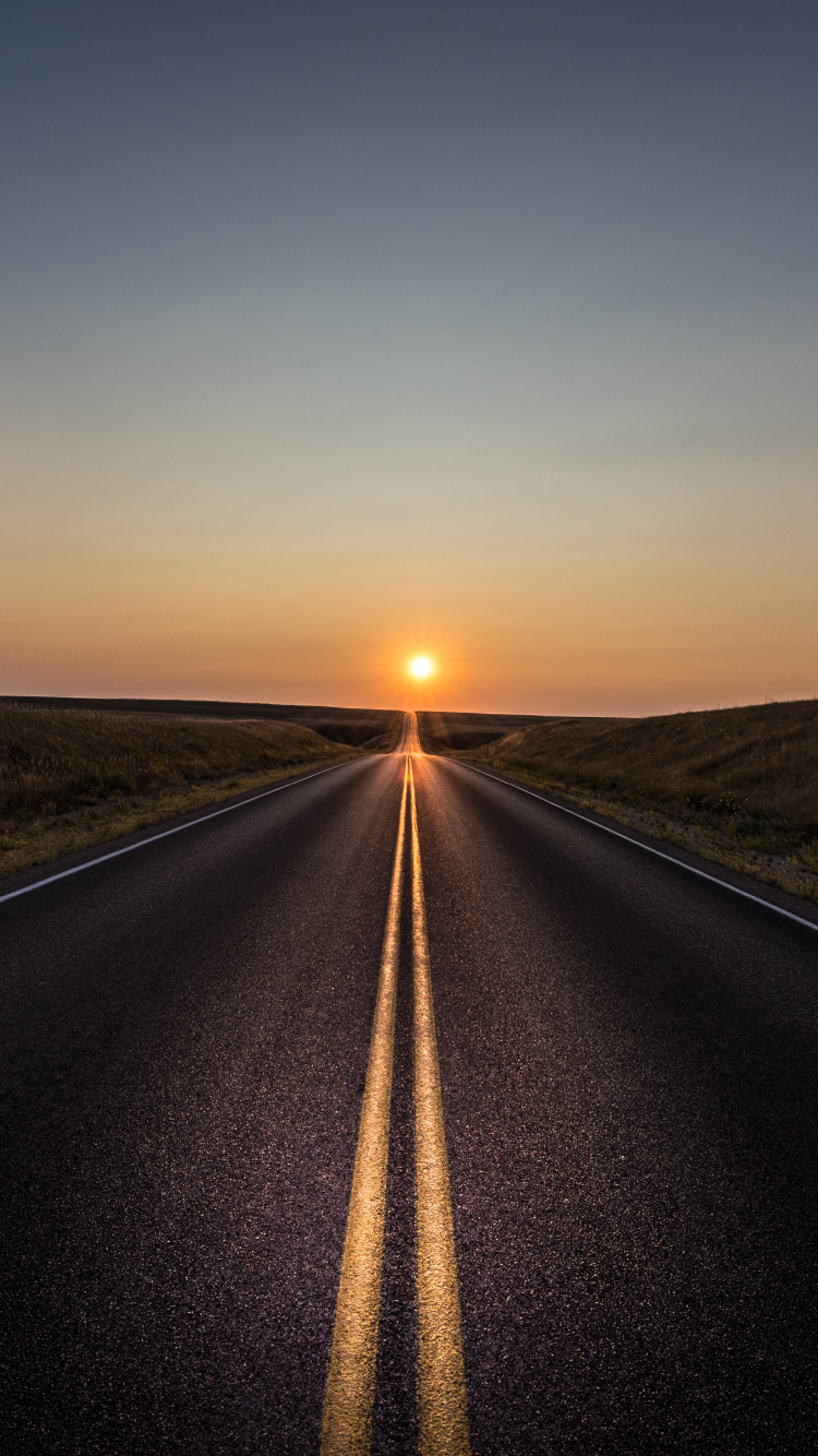 Route, Surface de la Route, Horizon, Asphalt, Voyage Sur la Route. Wallpaper in 750x1334 Resolution