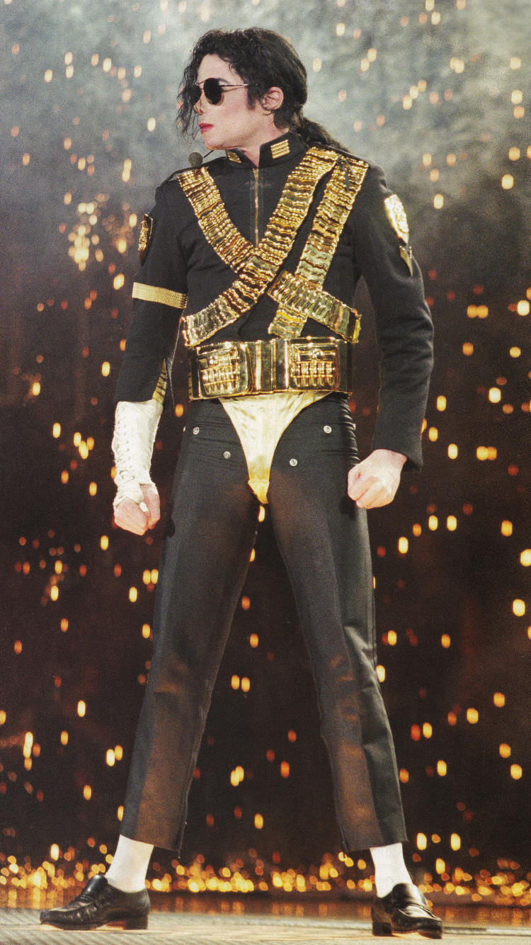 Michael Jackson, Gefährliche Welttournee, Gefährlich, Mode, Jean. Wallpaper in 750x1334 Resolution