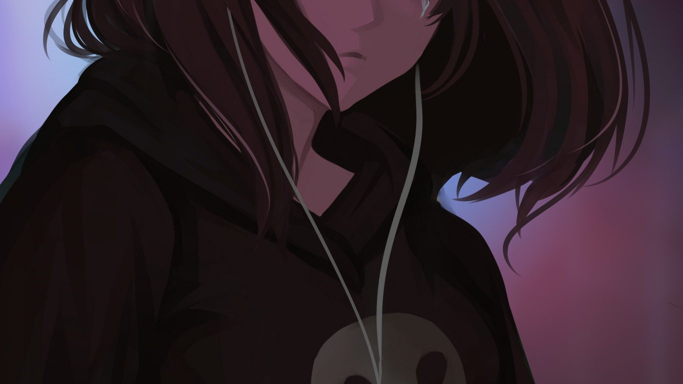 Anime, Caricatura, Manga, Magenta, el Pelo Largo. Wallpaper in 1366x768 Resolution