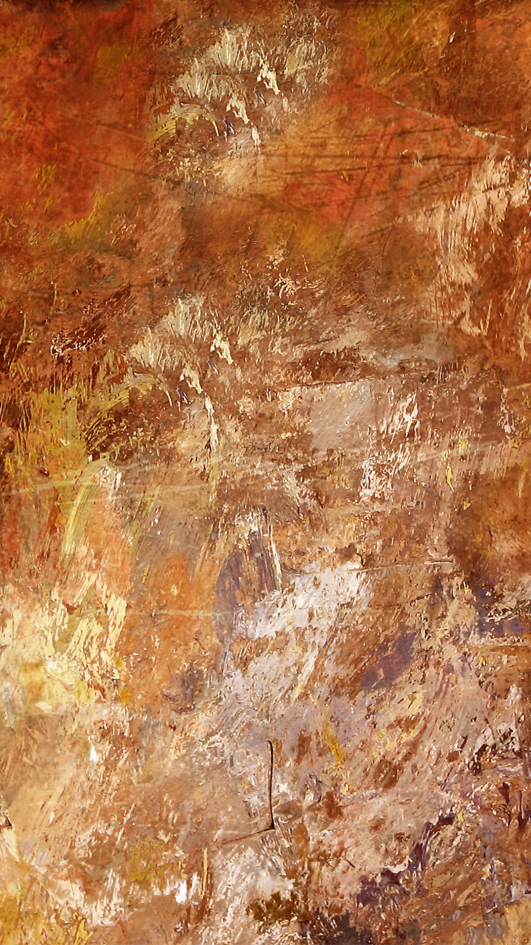 Pintura Abstracta Marrón y Verde. Wallpaper in 1080x1920 Resolution