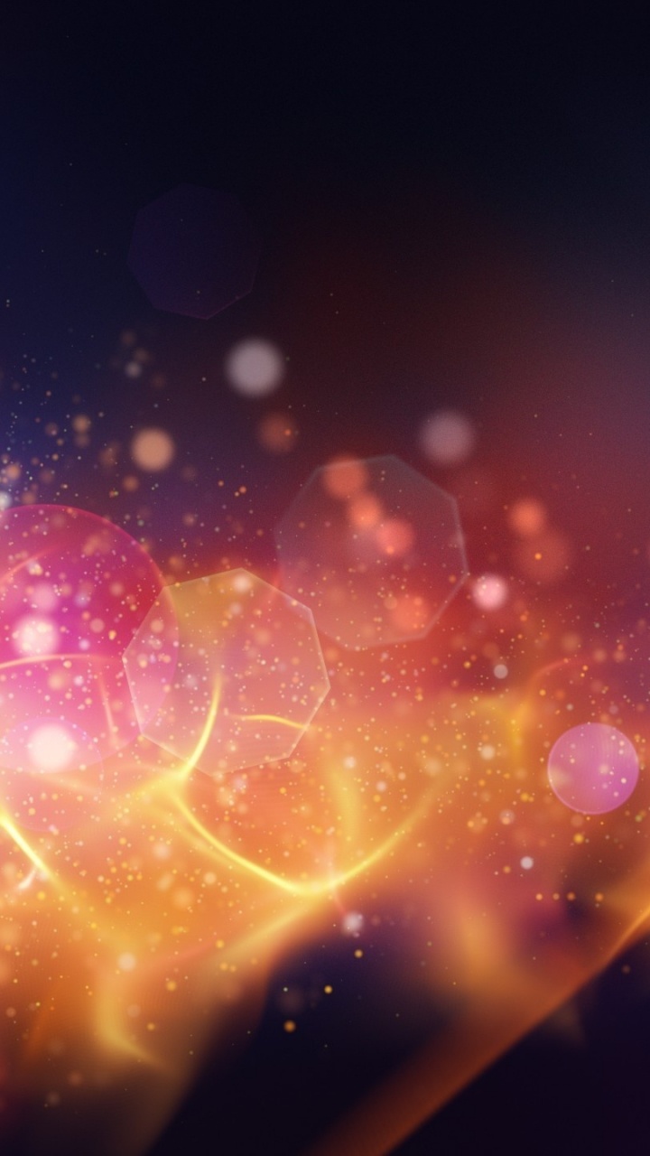 Orange Und Schwarze Abstrakte Malerei. Wallpaper in 720x1280 Resolution