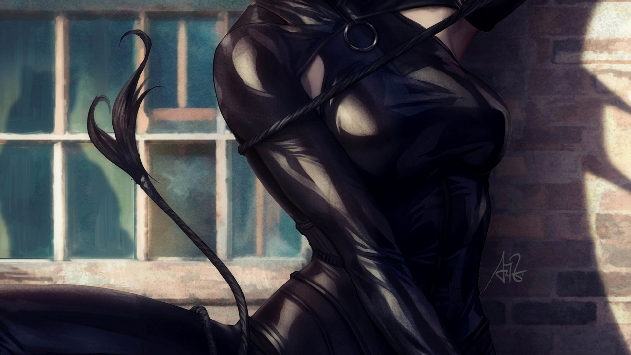 Artgerm Catwoman, Catwoman 2018- 1, Selina Kyle, Marvel Portfolio Artgerm, Batman. Wallpaper in 1280x720 Resolution
