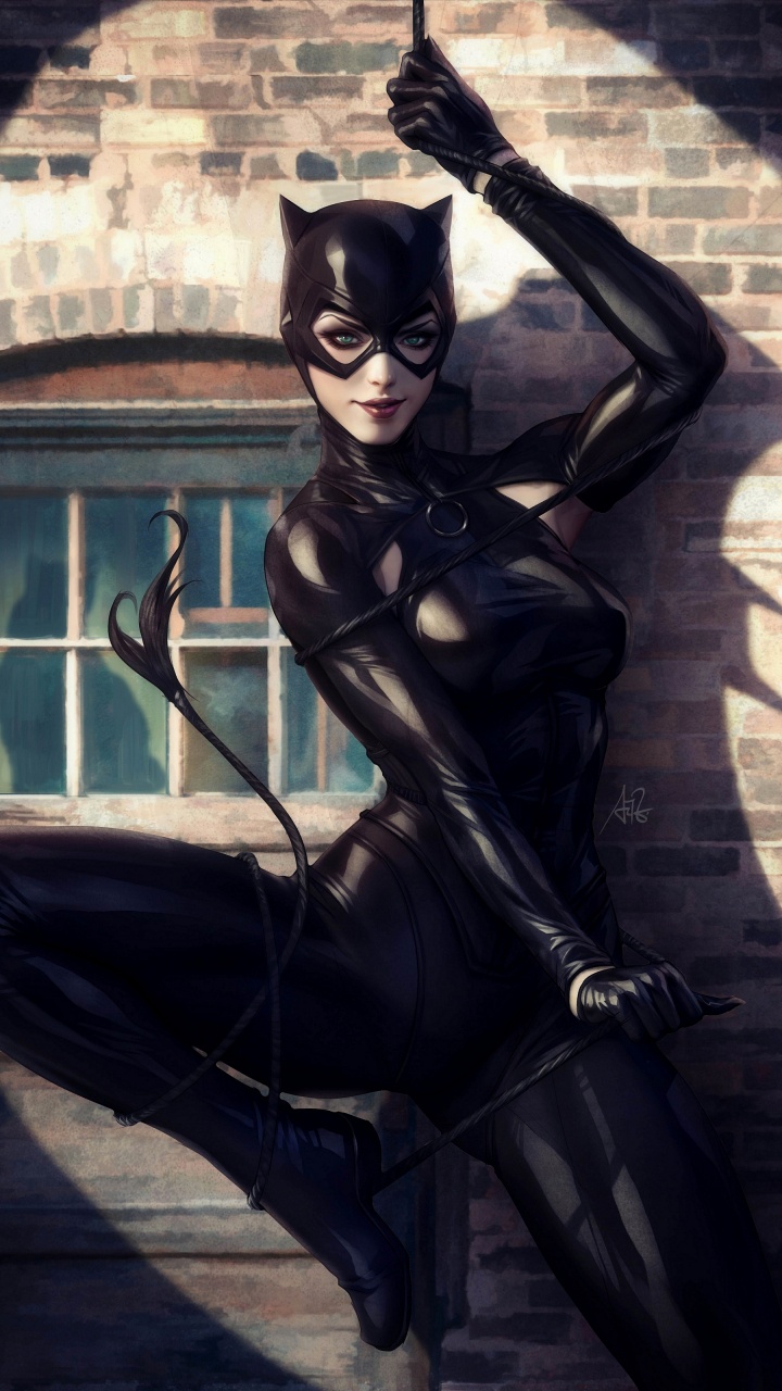 Génial Catwoman, Catwoman 2018- 1, Selina Kyle, Marvel Portfolio Artgerm, Batman. Wallpaper in 720x1280 Resolution