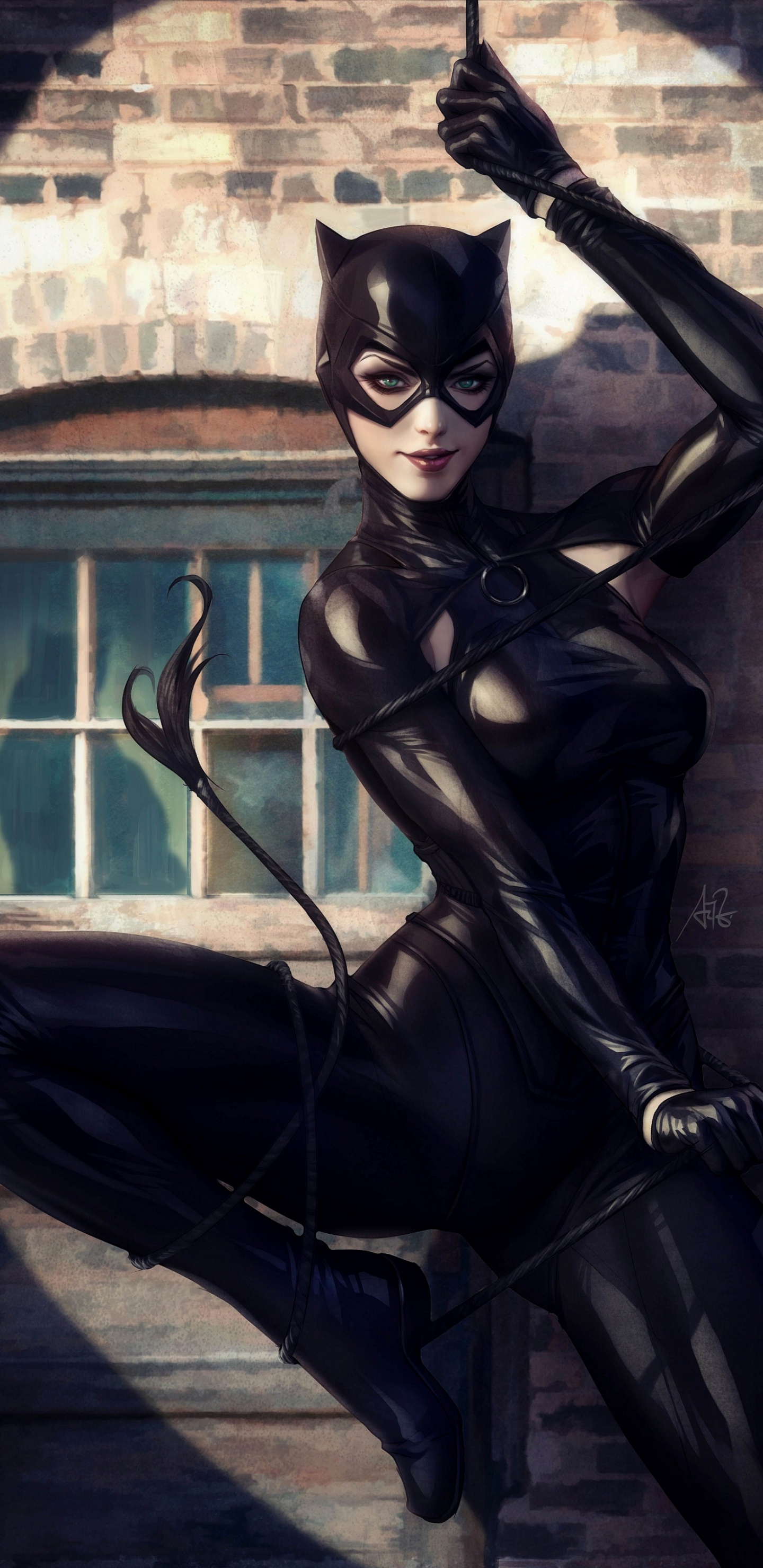 Tolle Catwoman, Catwoman 2018- 1, Selina Kyle, Marvel Portfolio Artgerm, Batman. Wallpaper in 1440x2960 Resolution