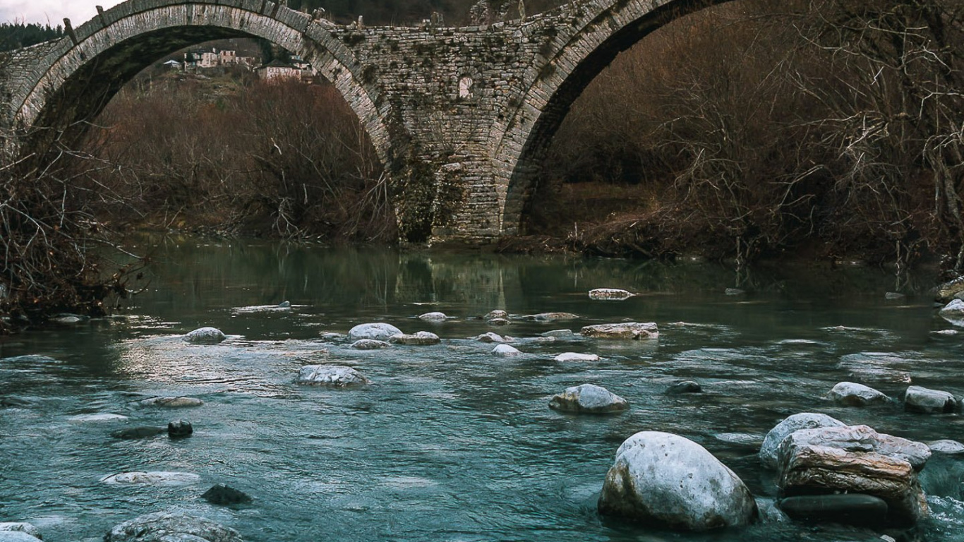 Arch Bridge, Devils Bridge, Watercourse, Water, Water Resources. Wallpaper in 1366x768 Resolution