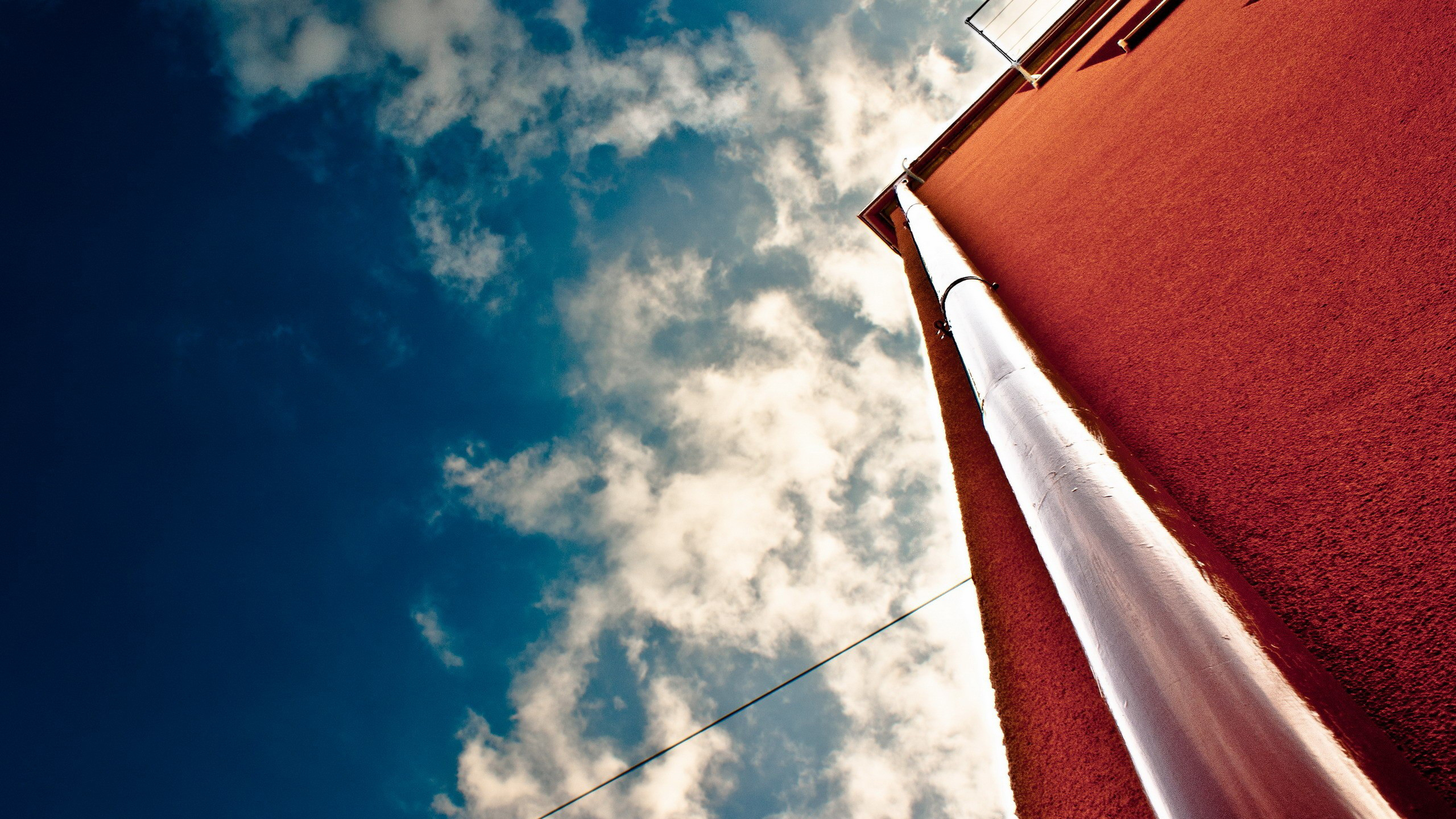 Atmosphère, Bâtiment, Blue, Azure, Cumulus. Wallpaper in 2560x1440 Resolution