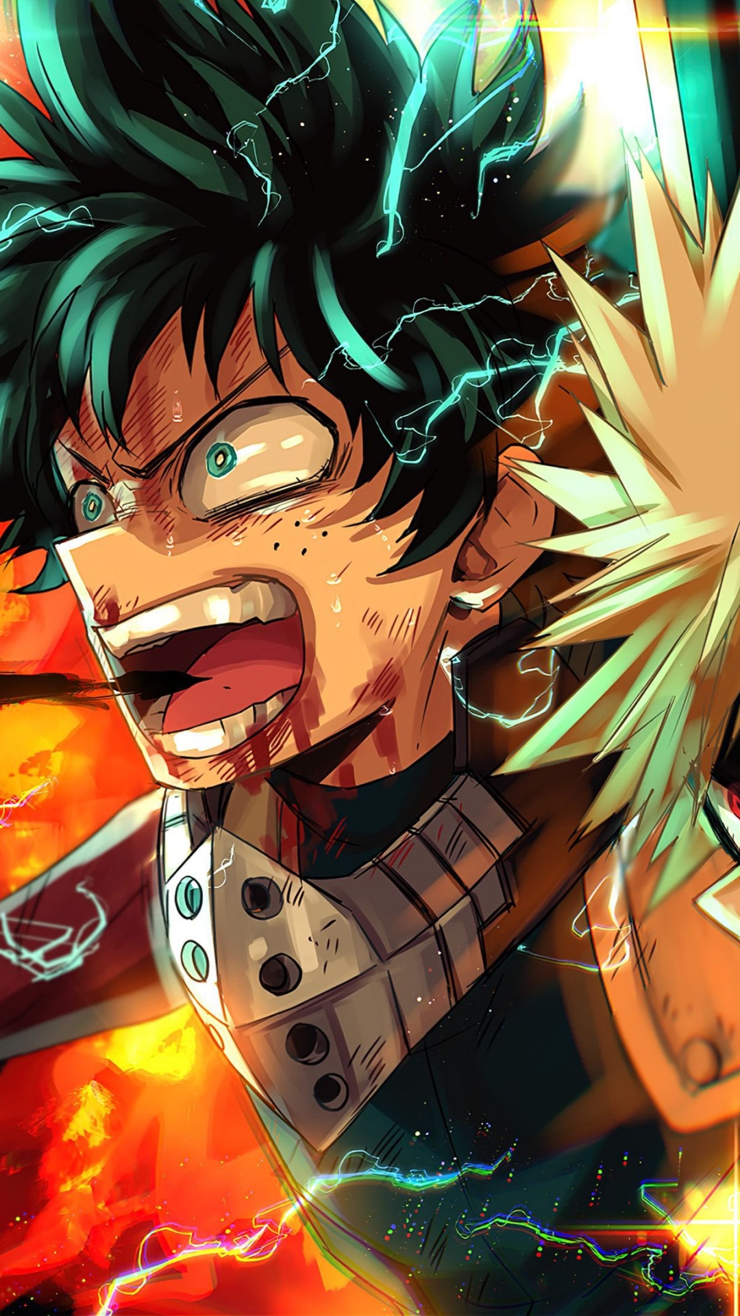 Izuku Midoriya, my Hero Ones Justice, My Hero Academia, All Might, Anime Art. Wallpaper in 1080x1920 Resolution