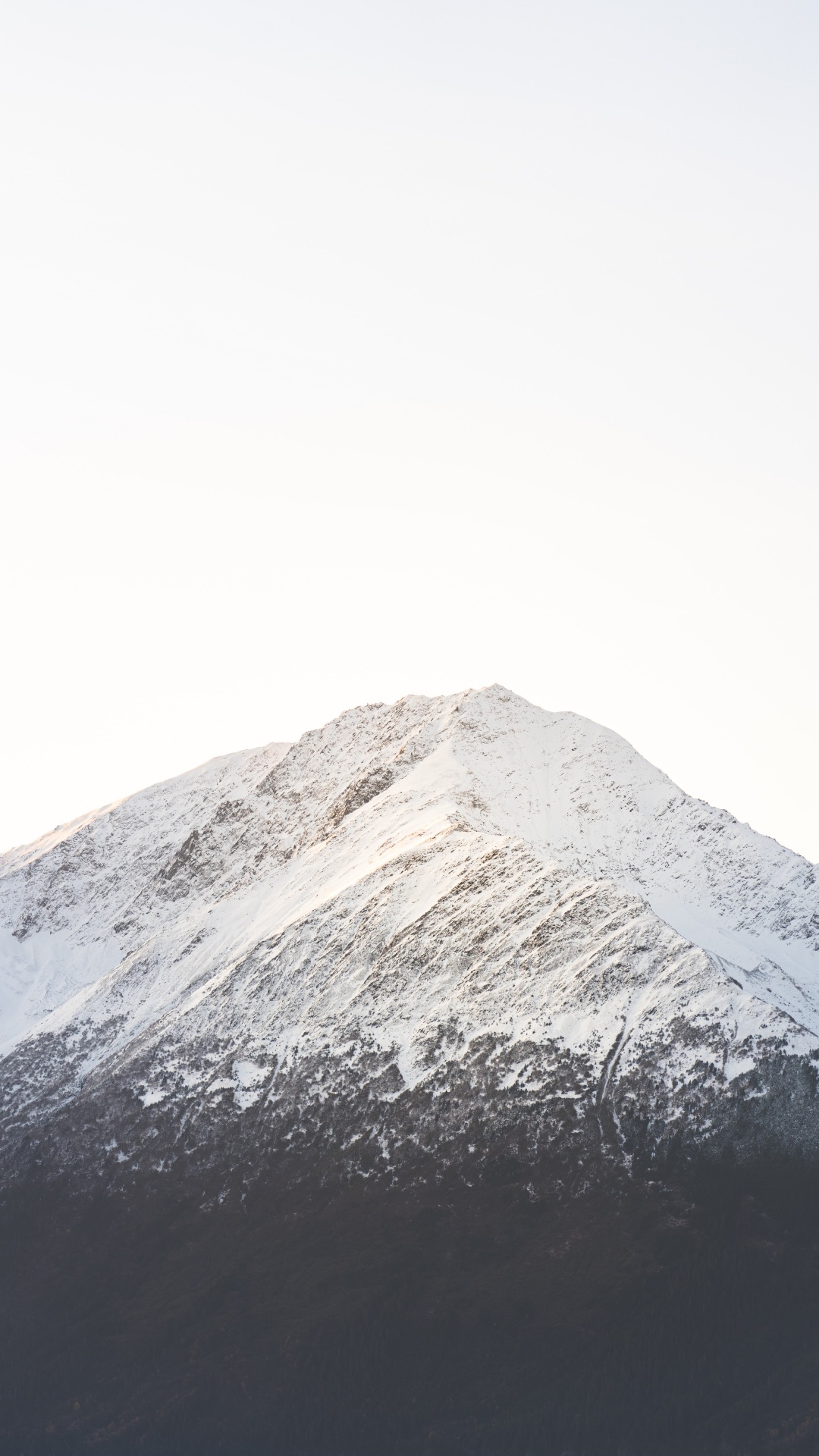 Schnee, Wei, Bergigen Landschaftsformen, Hill, Schichtvulkan. Wallpaper in 1080x1920 Resolution