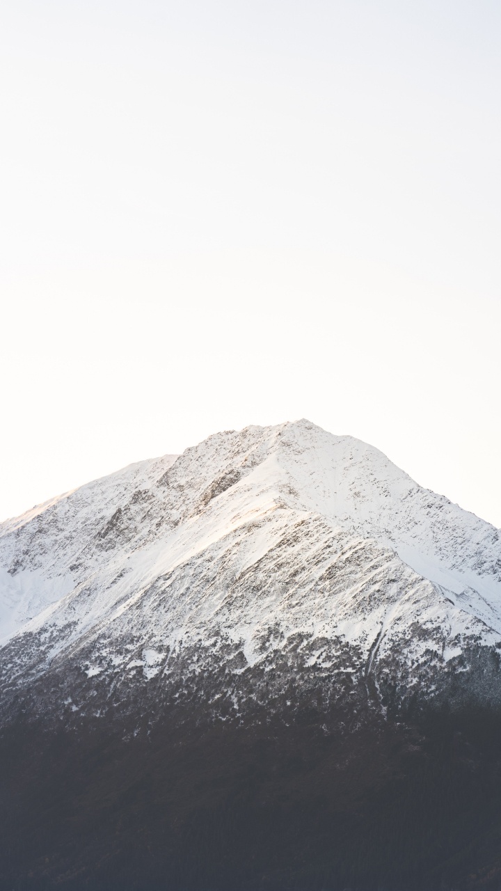 Schnee, Wei, Bergigen Landschaftsformen, Hill, Schichtvulkan. Wallpaper in 720x1280 Resolution