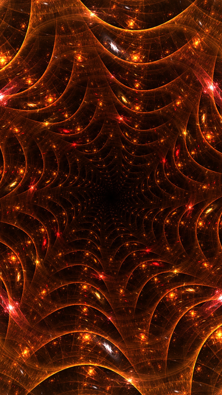 Rote Und Gelbe Lichter Illustration. Wallpaper in 750x1334 Resolution