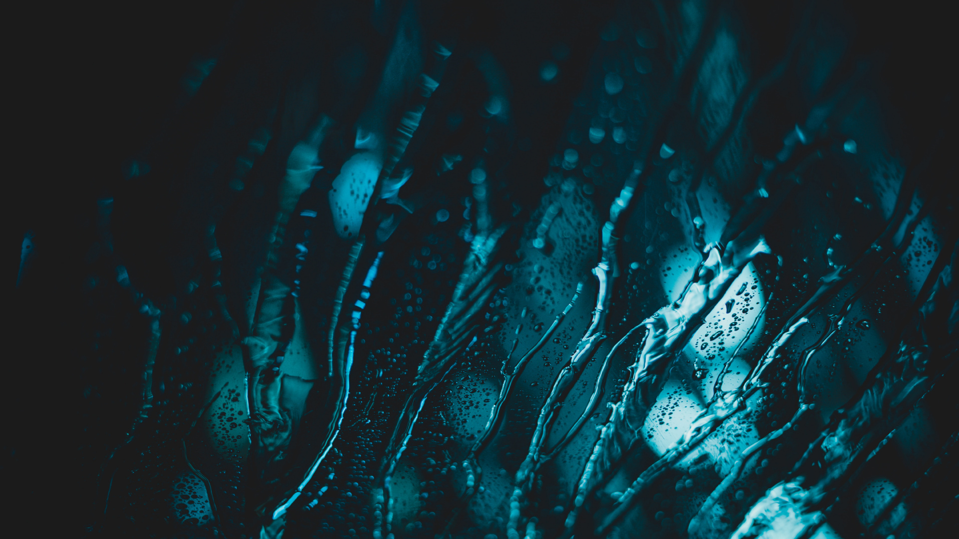 黑色的, 绿色的, 水上, 光, 电蓝色的 壁纸 1920x1080 允许