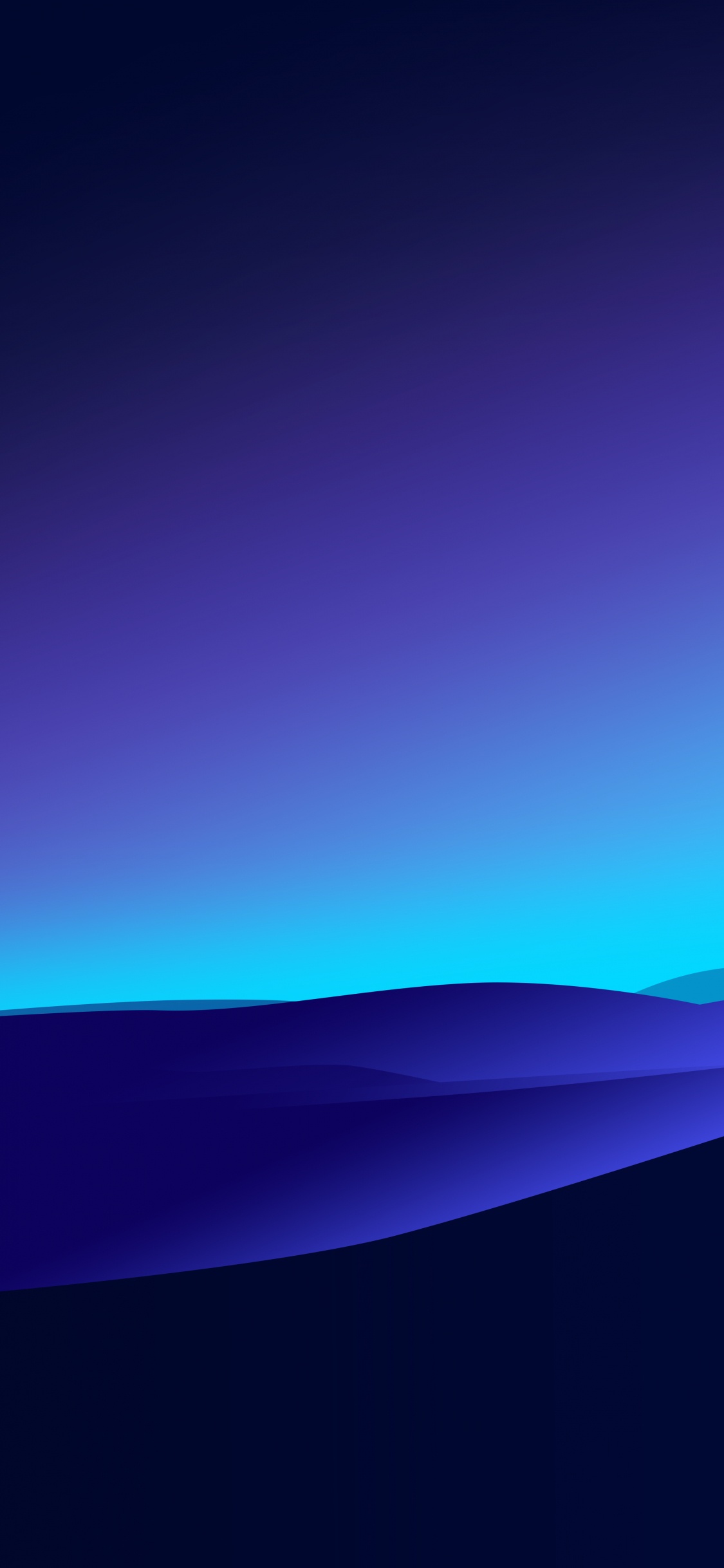 Violette, Blue, Azure, Pente, Horizon. Wallpaper in 1125x2436 Resolution