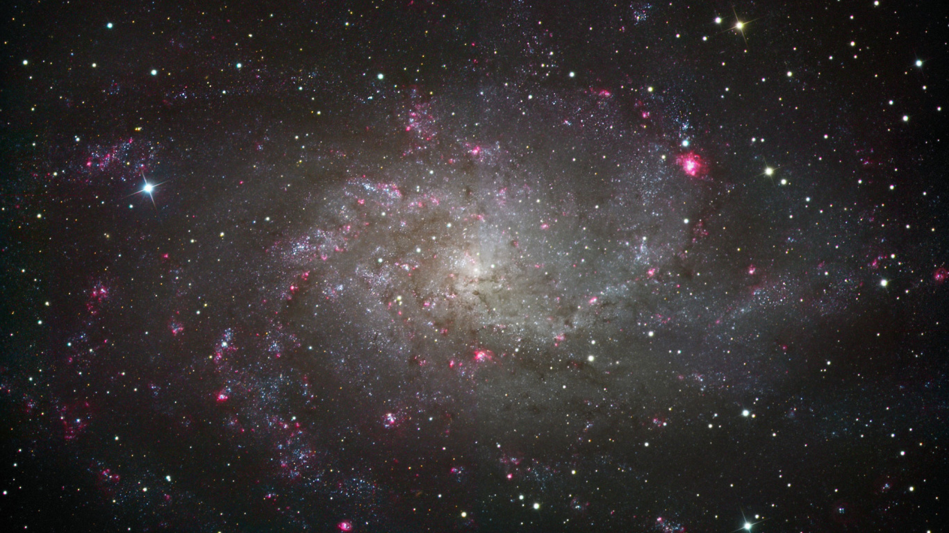 Sterne am Himmel Während Der Nacht. Wallpaper in 1366x768 Resolution