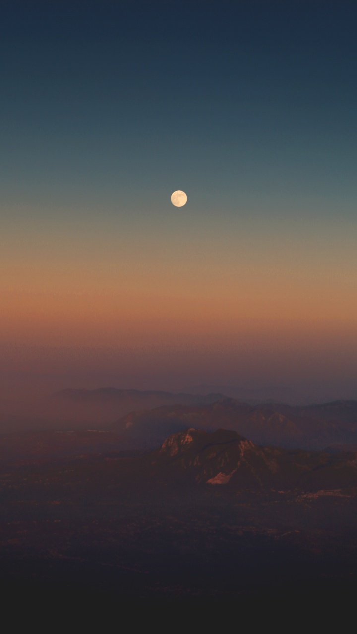 夜晚的天空, 地平线, 气氛, 月亮, 天文学对象 壁纸 720x1280 允许