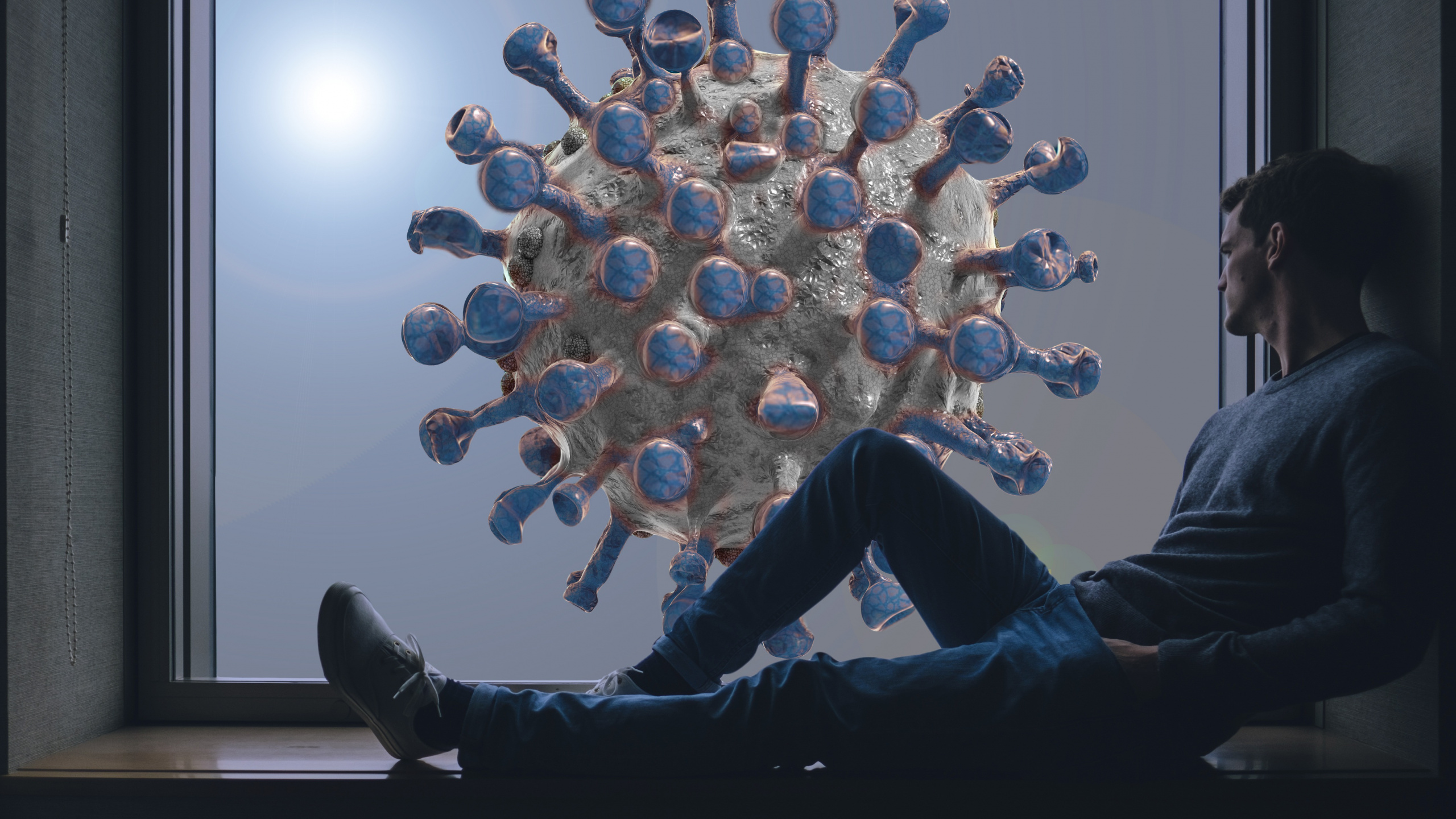 Virus, Coronavirus, COVID-19, Cierre de Emergencia, Pandemia. Wallpaper in 2560x1440 Resolution