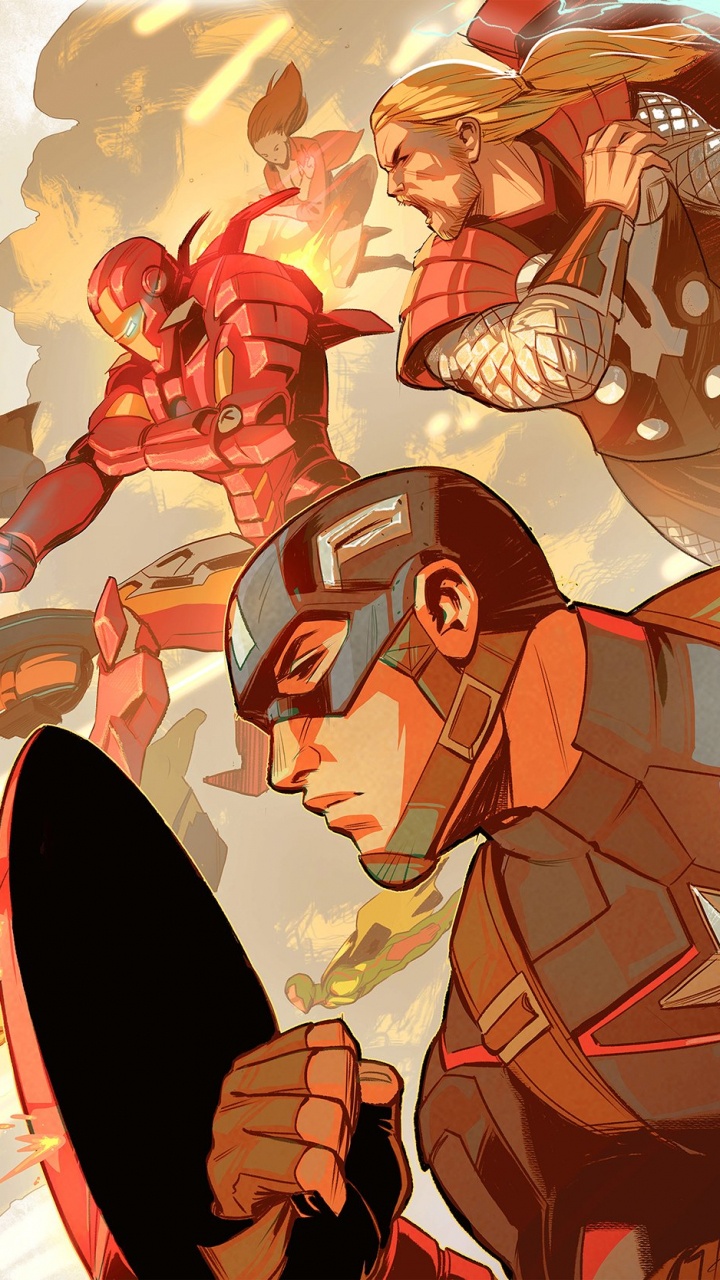 Rothaariger Männlicher Anime-Charakter. Wallpaper in 720x1280 Resolution