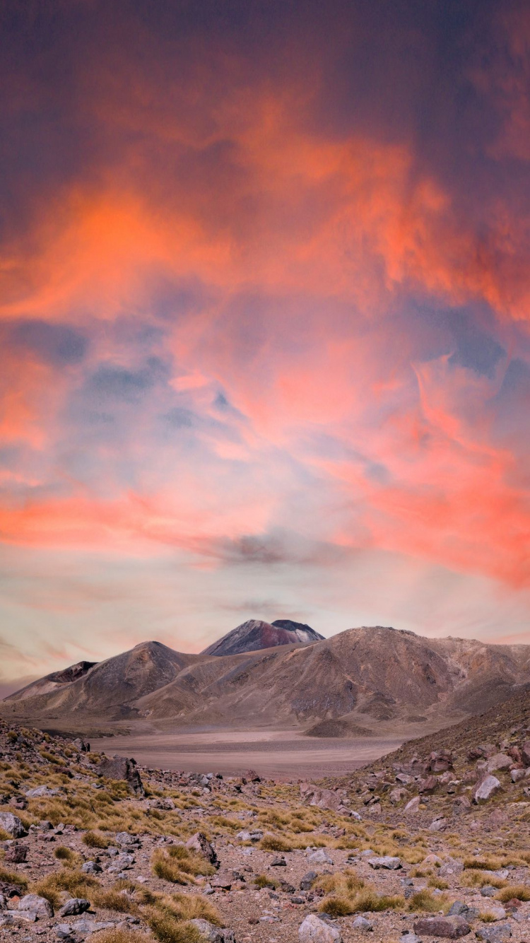 Volcán, Mordor, Montaña, Naturaleza, Ambiente. Wallpaper in 750x1334 Resolution