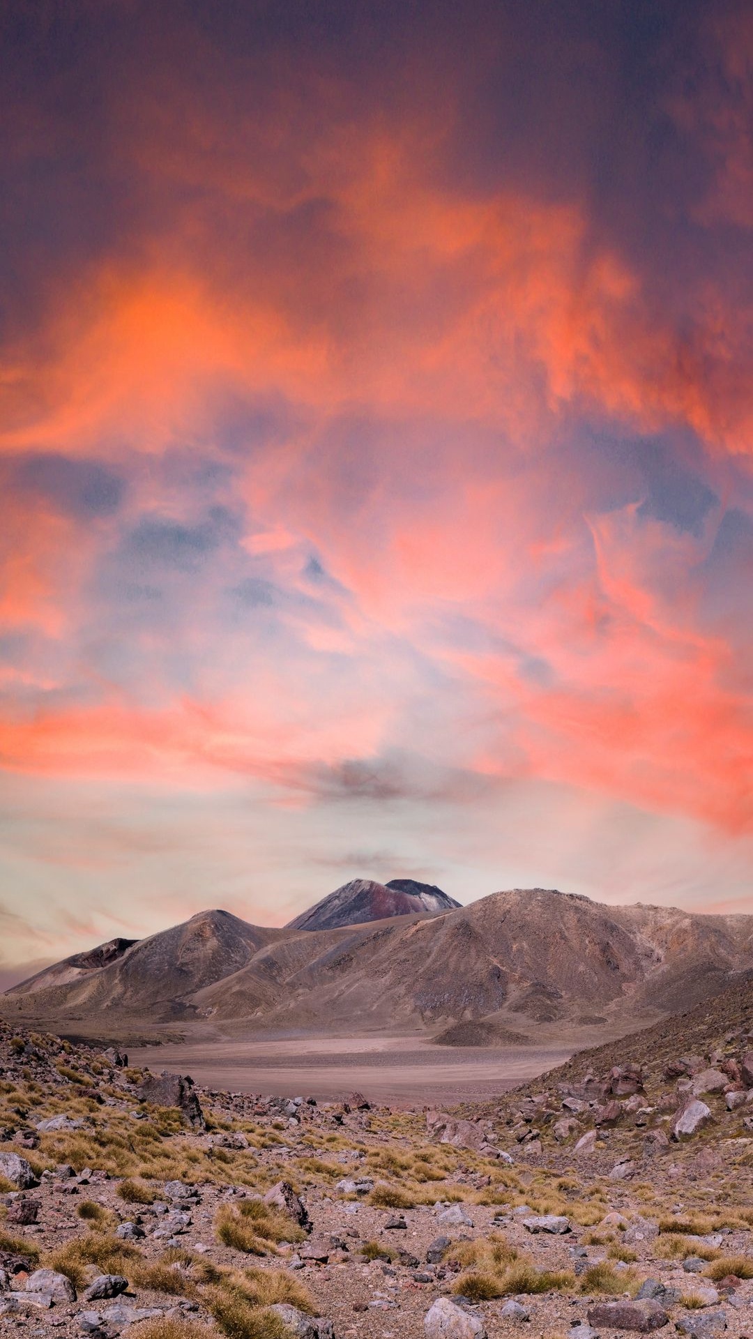 Volcan, Mordor, Nature, Atmosphère, Afterglow. Wallpaper in 1080x1920 Resolution