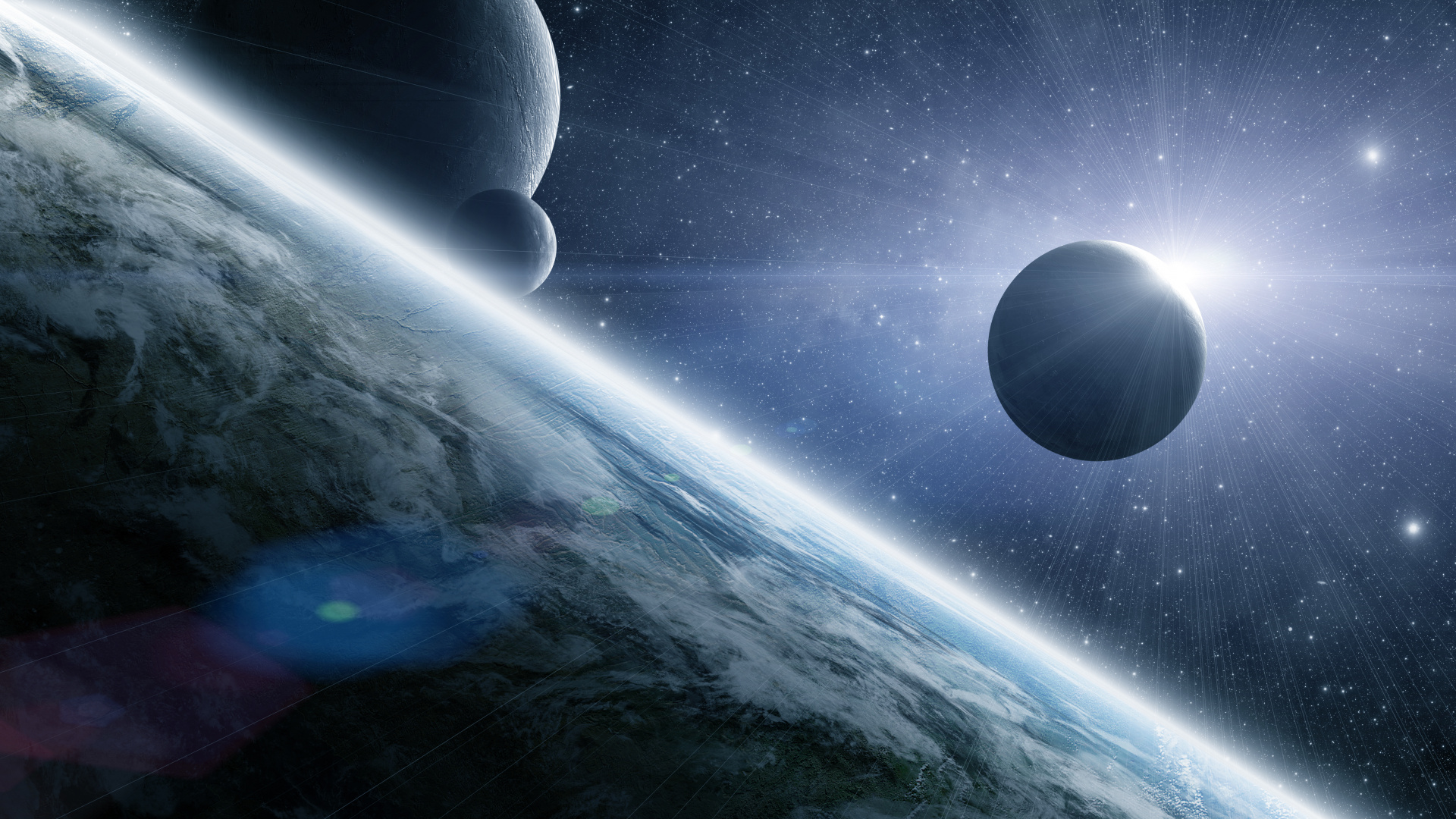 Peinture Abstraite Bleue et Blanche. Wallpaper in 1920x1080 Resolution