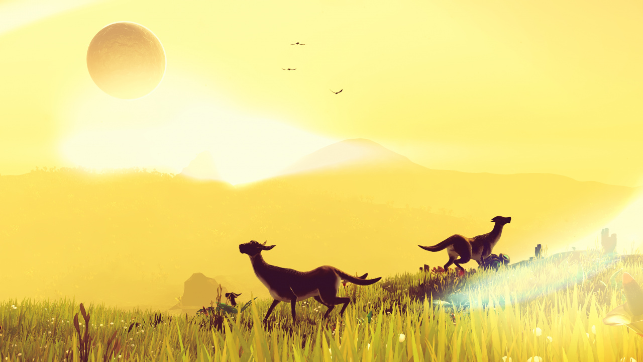 Lara Beach, No Mans Sky, Ecoregion, Nature, People in Nature. Wallpaper in 1280x720 Resolution