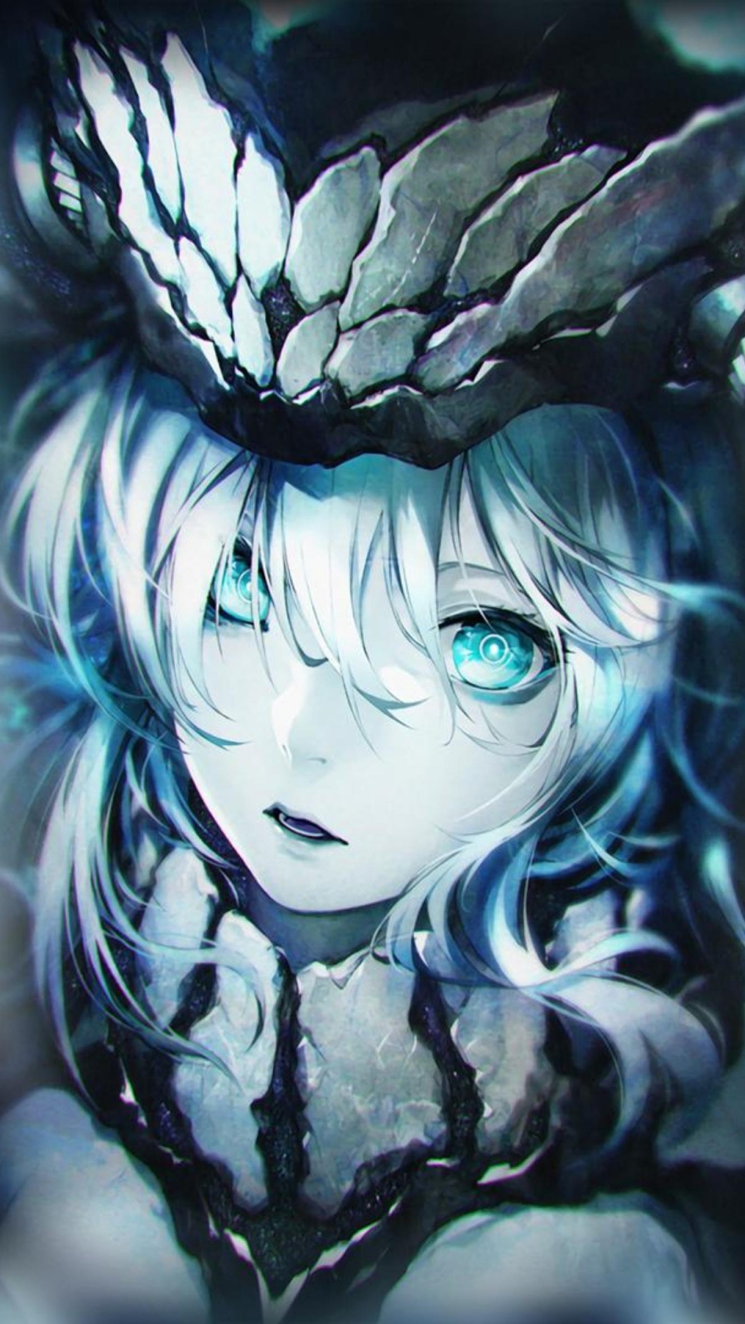 Schwarz-Weiß-Frauenschminken. Wallpaper in 1080x1920 Resolution