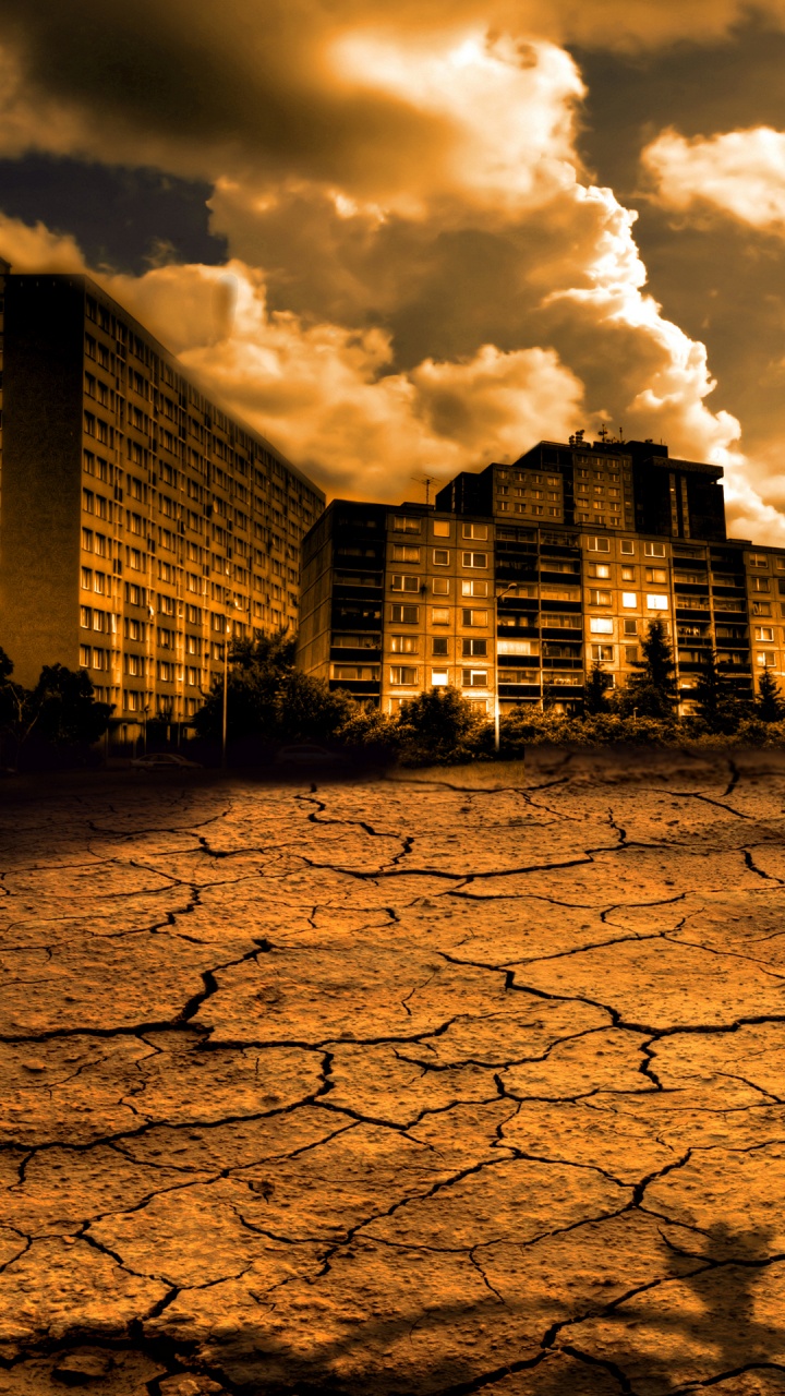 Edificio, Ambiente, Ambar, Luz, Atardecer. Wallpaper in 720x1280 Resolution