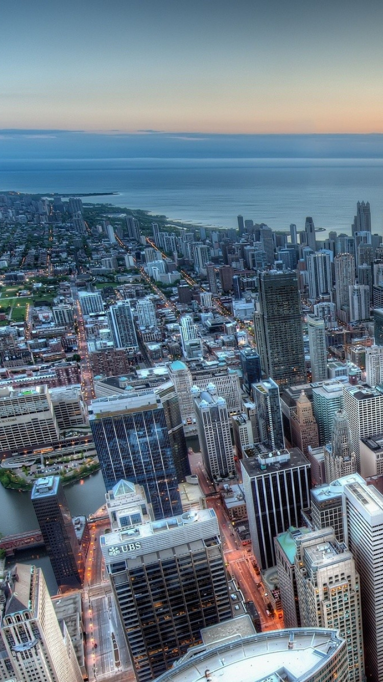 Aerial View of City Buildings During Daytime. Wallpaper in 750x1334 Resolution