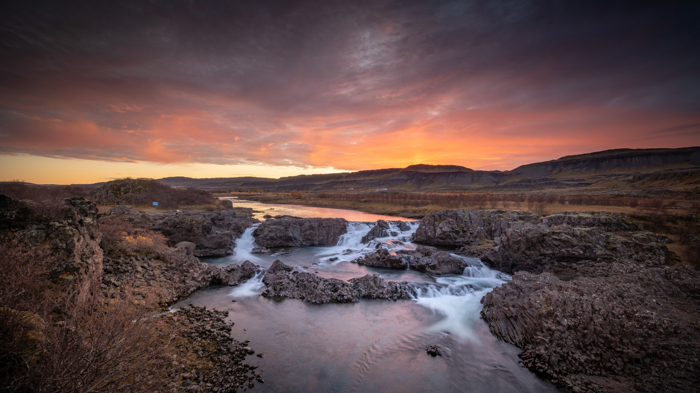 Naturaleza, Paisaje Natural, Agua, Los Recursos de Agua, Atardecer. Wallpaper in 1366x768 Resolution