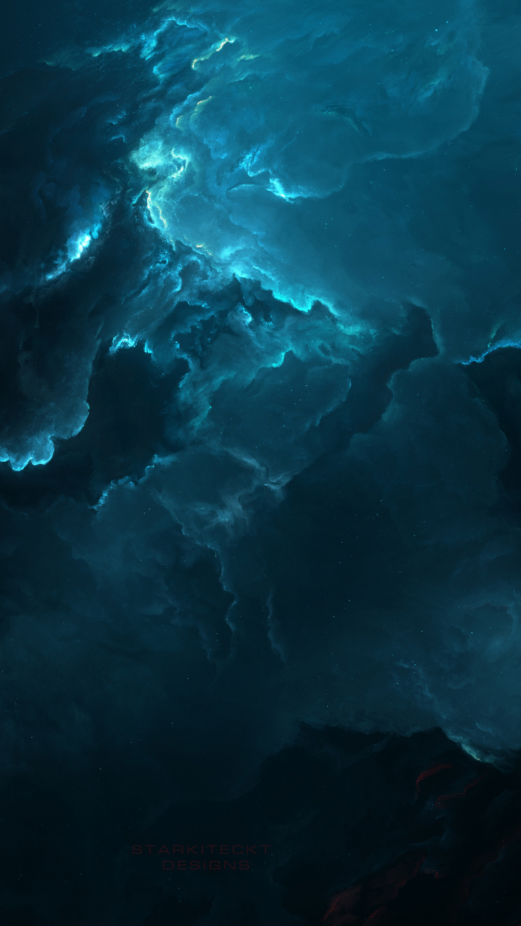 Blue and White Water Waves. Wallpaper in 750x1334 Resolution