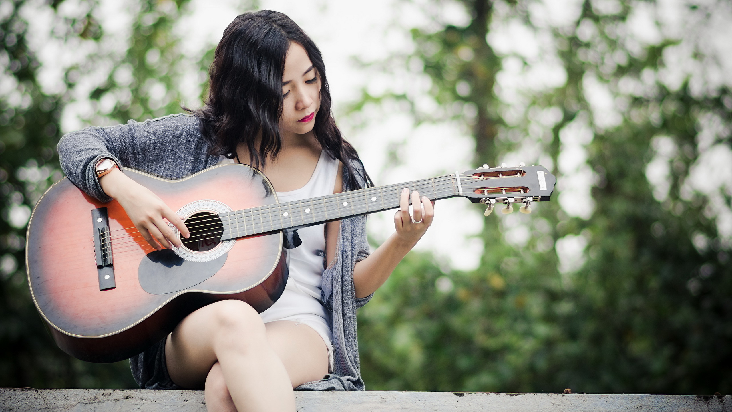 Guitarra, Guitarra Eléctrica, Guitarra Acústica, Instrumento de Cuerda, Músico. Wallpaper in 2560x1440 Resolution