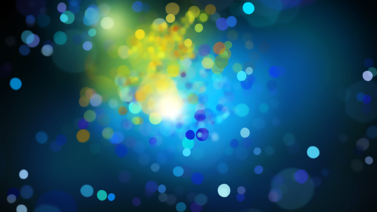 Blue Green and Yellow Lights. Wallpaper in 1280x720 Resolution