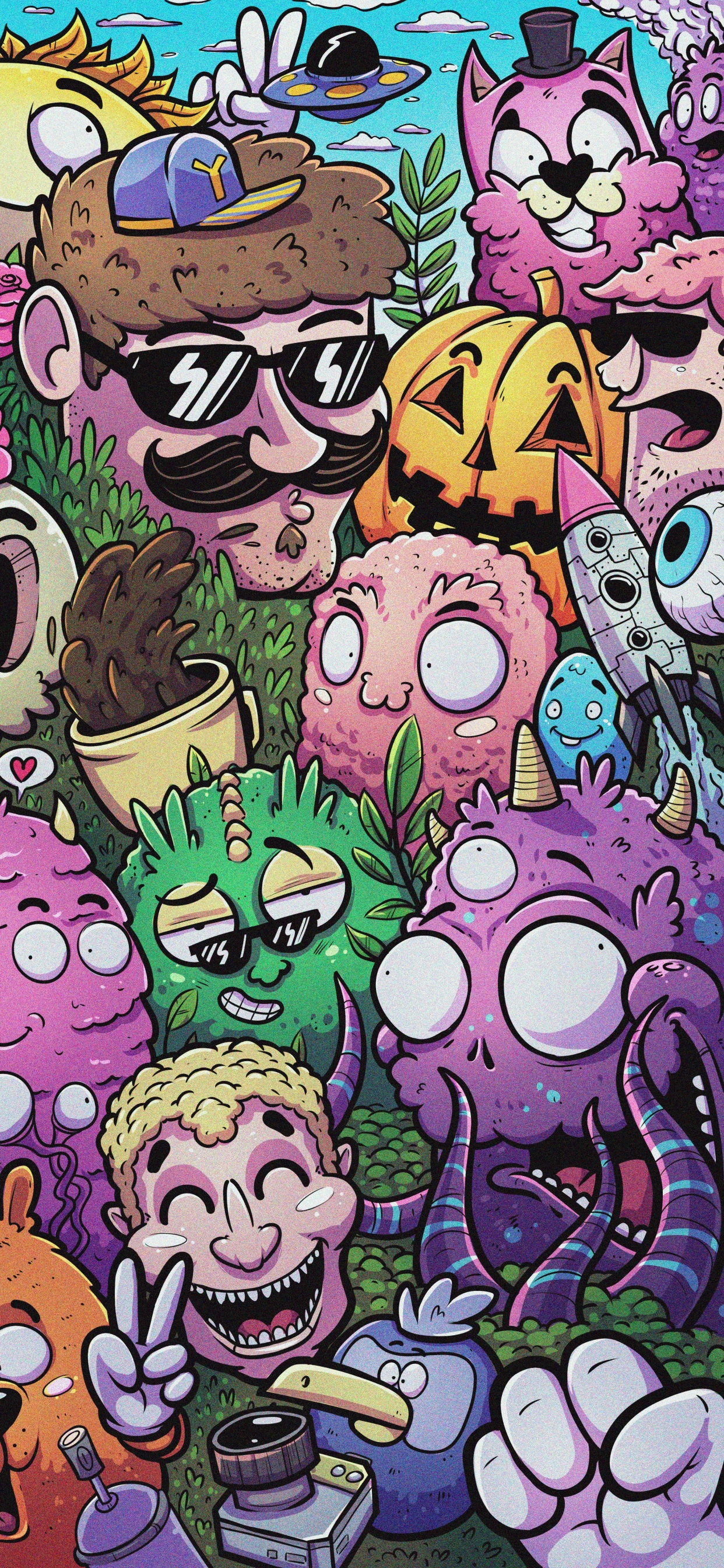 Poster, Doodle, Kunst, Illustration, Schaffen. Wallpaper in 1242x2688 Resolution