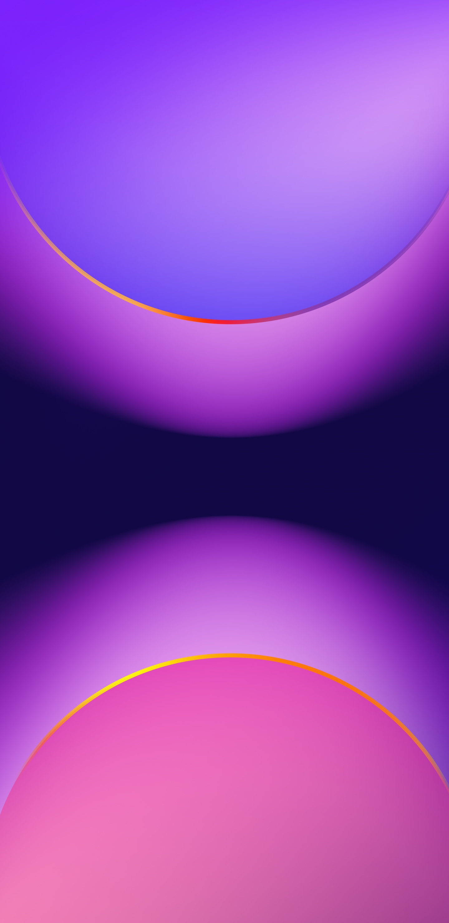 Cercle, Apple, IOS, la Pureté de la Couleur, Purple. Wallpaper in 1440x2960 Resolution