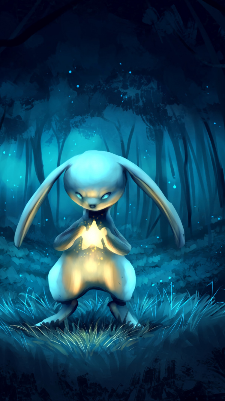 野兔, 数字合成, 艺术, 对我的方式, 空间 壁纸 750x1334 允许